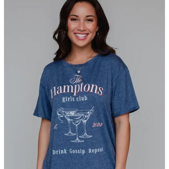 ($12) Hamptons Girls Club Tee - Picture 3 of 5